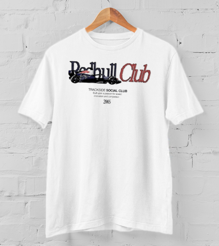Verstappen Red Bull Club Trackside Social 2005 Racing Redbull T-Shirt