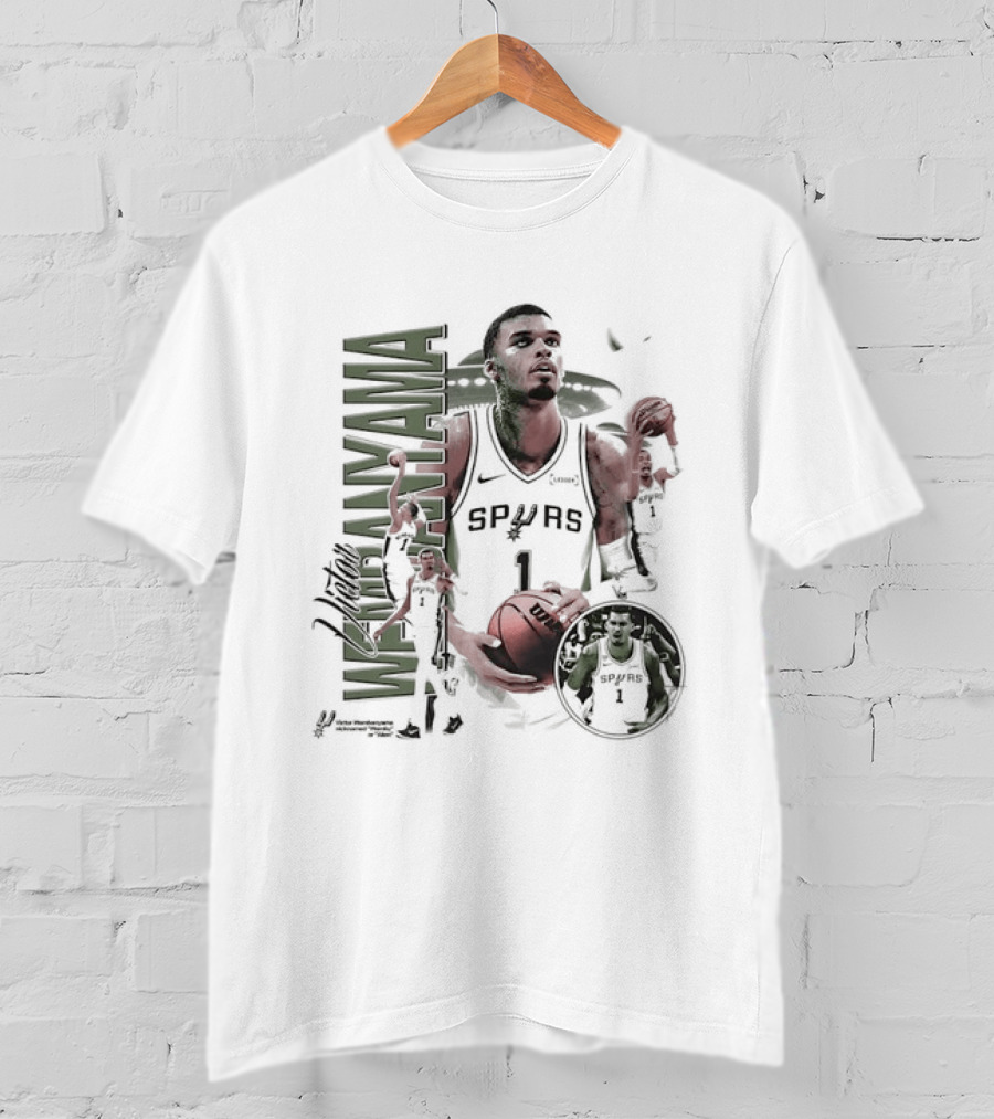 Victor Wembanyama San Antonio Spurs NBA Wemby Alien Number One T-Shirt