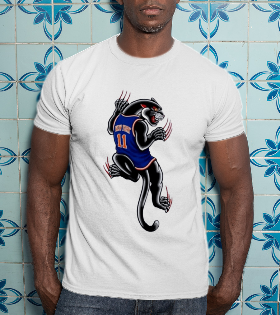 New York 11 Panther Clawing Back Sports Jersey T-Shirt