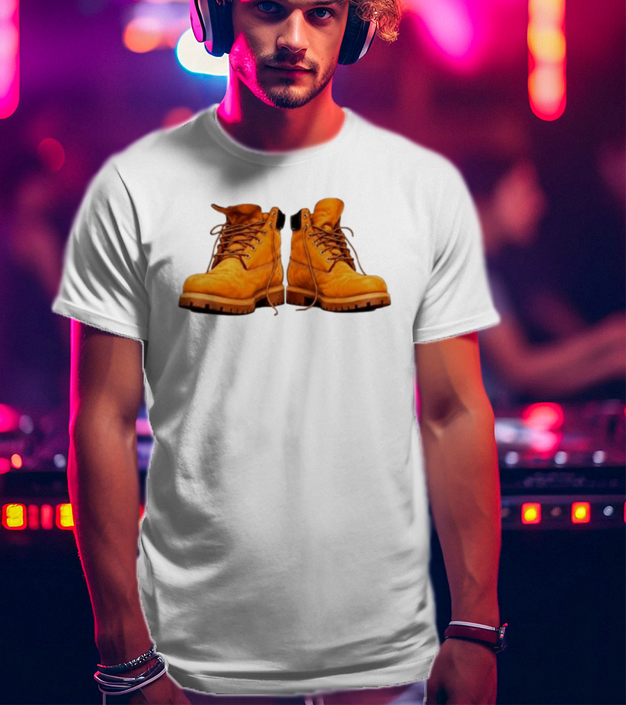 New York Forever Timberland Style Boots T-Shirt