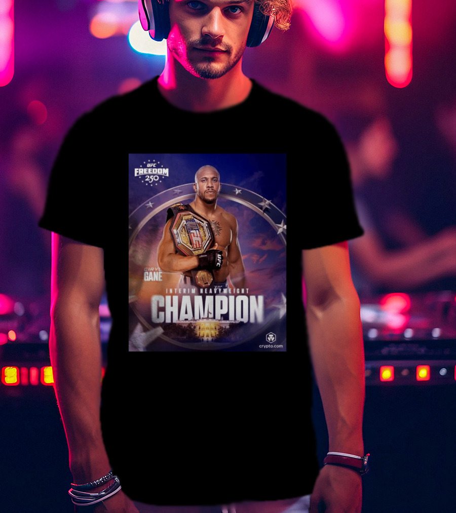 UFC Freedom 250 Ciryl Gane Interim Heavyweight Champion Crypto.com T-Shirt