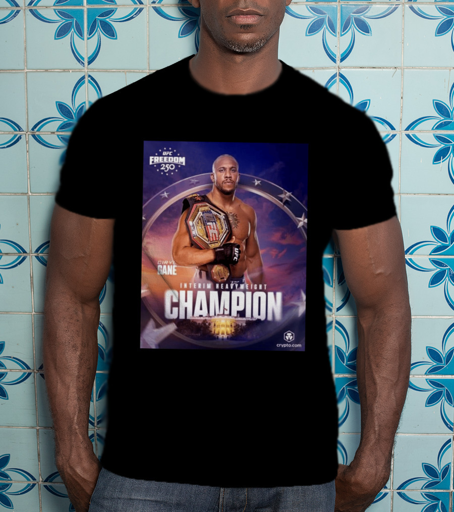 UFC Freedom 250 Ciryl Gane Interim Heavyweight Champion Crypto.com T-Shirt