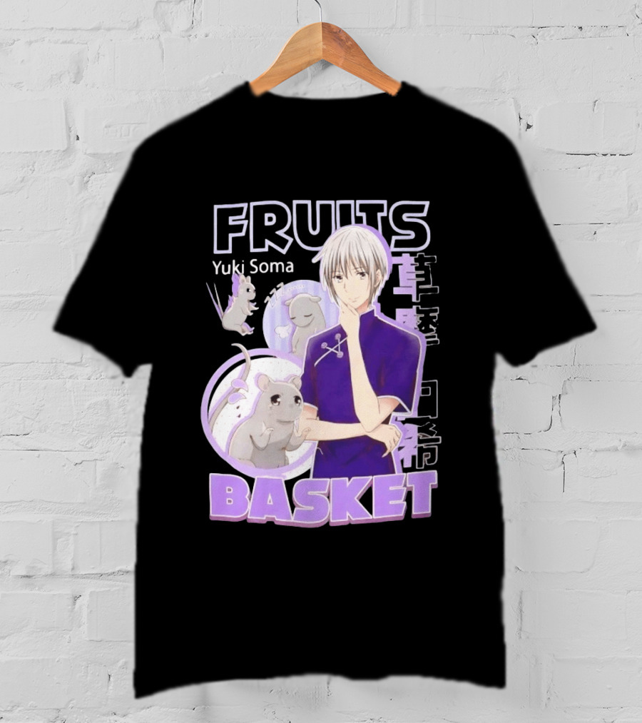 Fruits Basket Yuki Soma Kanji Mouse Transformation T-Shirt
