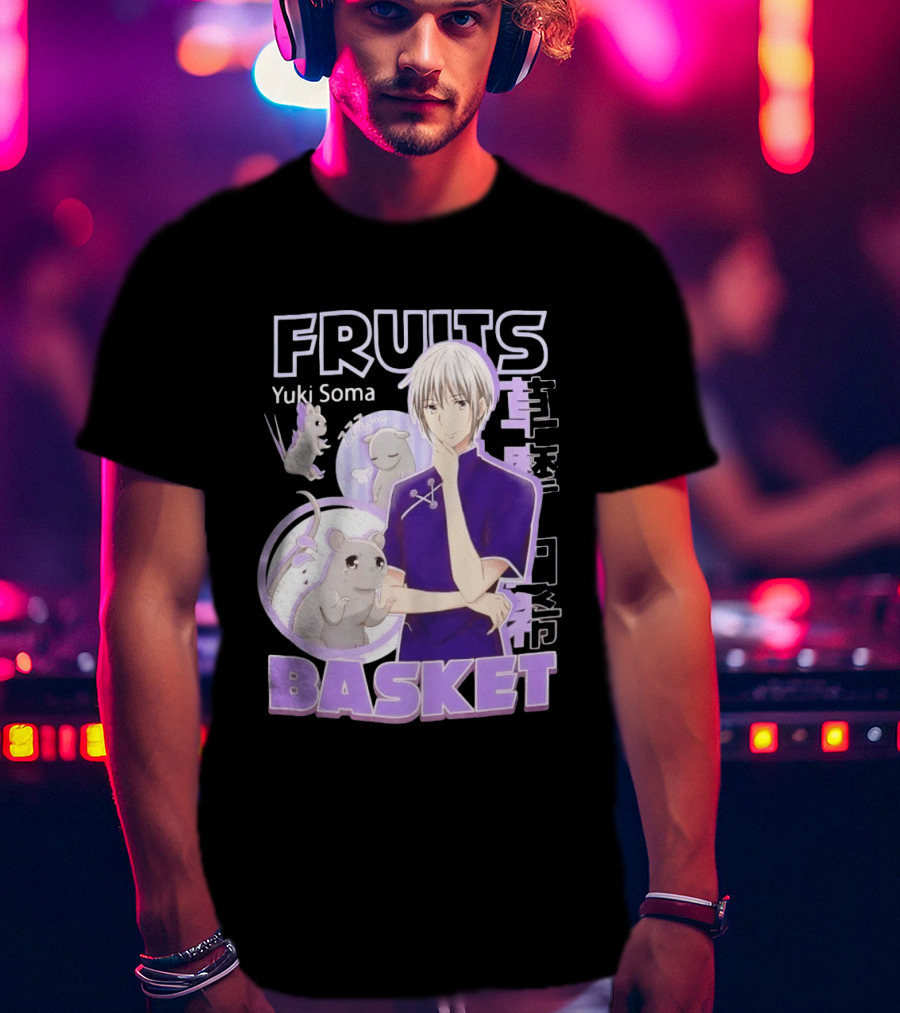 Fruits Basket Yuki Soma Kanji Mouse Transformation T-Shirt
