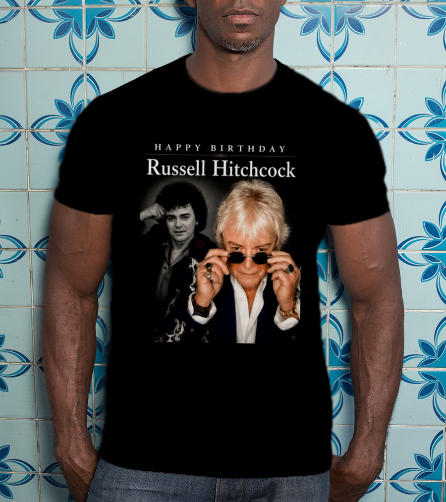 Happy Birthday Russell Hitchcock Iconic Music Celebration T-Shirt