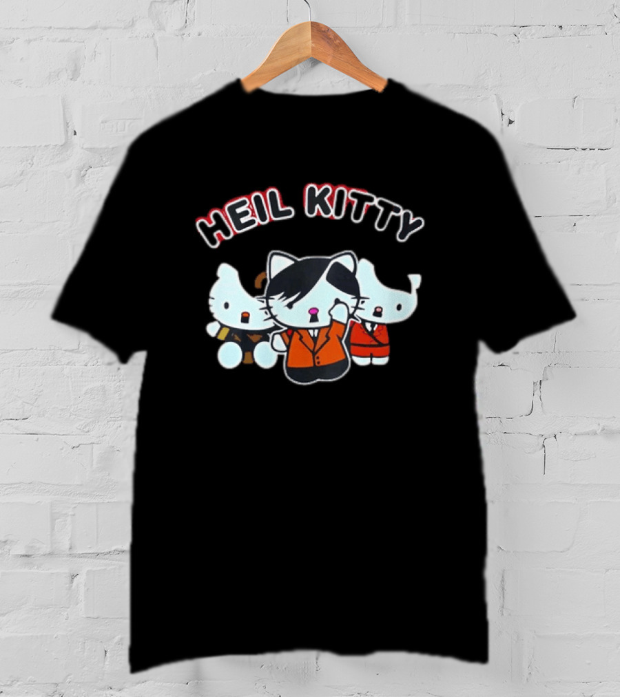 Heil Kitty Hitler Characters T-Shirt