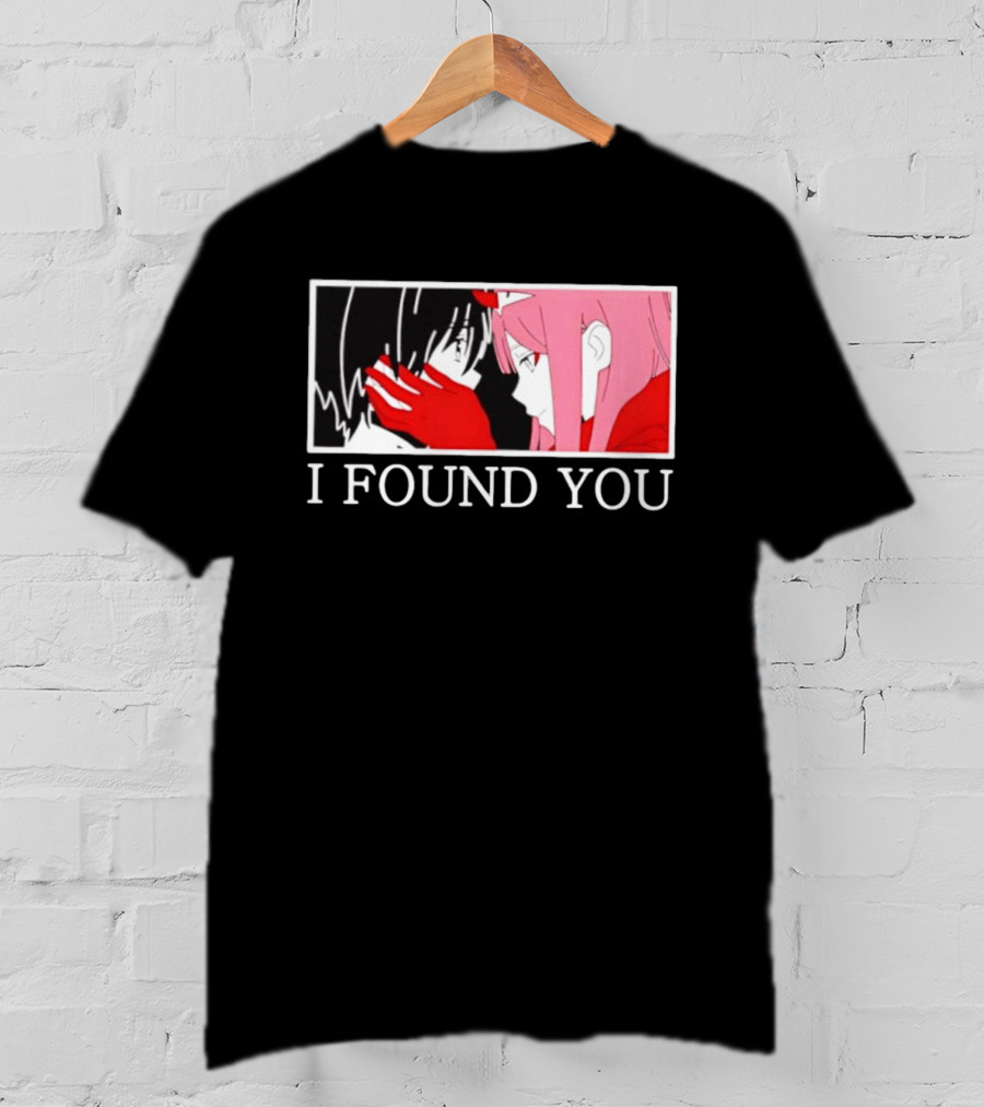 Hiro Zero Two Darling In The Franxx I Found You Anime Manga Pair Scene T-Shirt