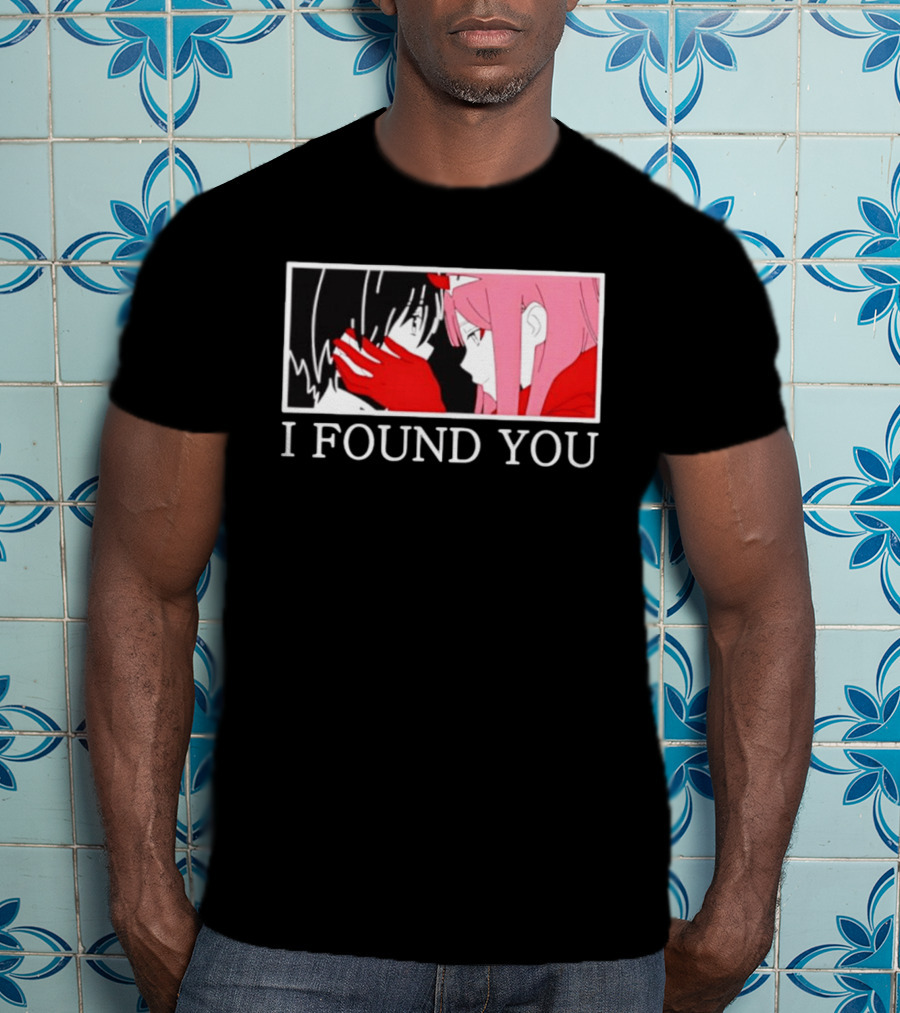 Hiro Zero Two Darling In The Franxx I Found You Anime Manga Pair Scene T-Shirt