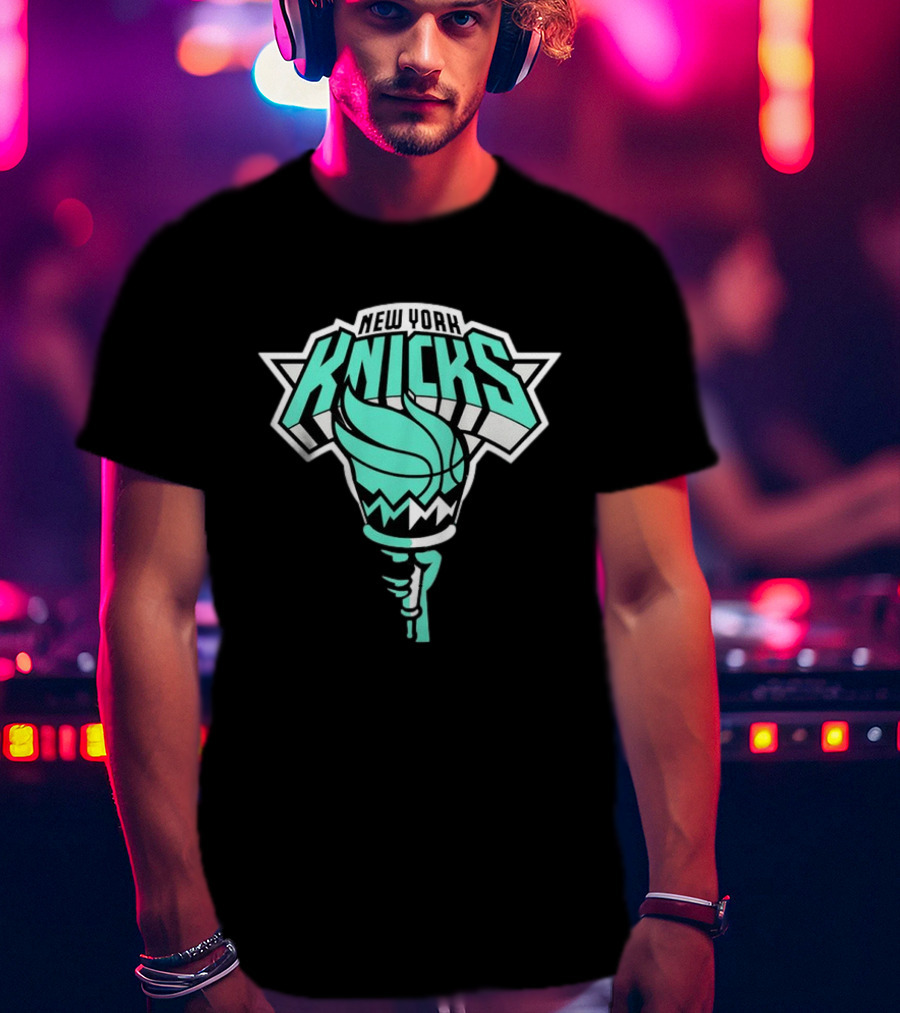 New York Liberty New York Knicks Basketball Mashup T-Shirt