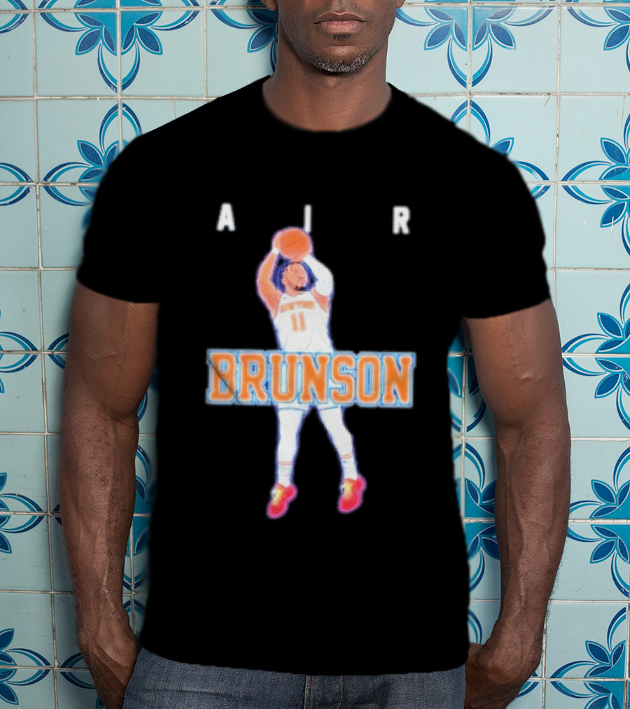 Jalen Brunson Air Brunson Knicks Basketball Jump Shot T-Shirt