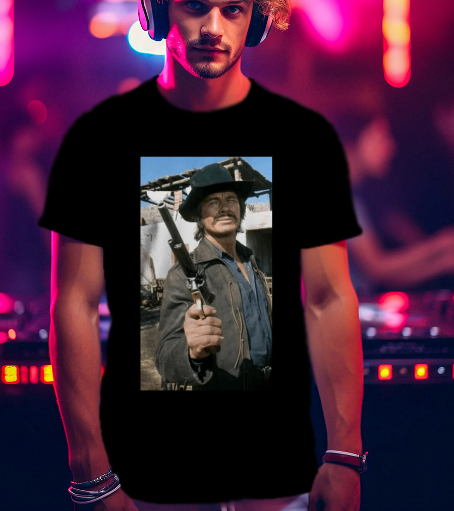 Remembering Charles Bronson 1921 2003 Classic Western Cowboy Hero T-Shirt