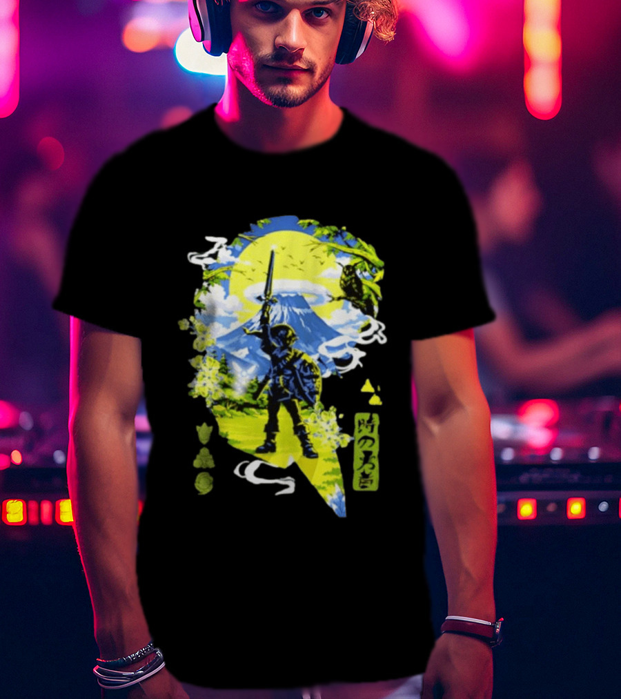 The Legend Of Zelda Link Hero Of Time Toki No Yusha Iconic Anime Style Adventure T-Shirt