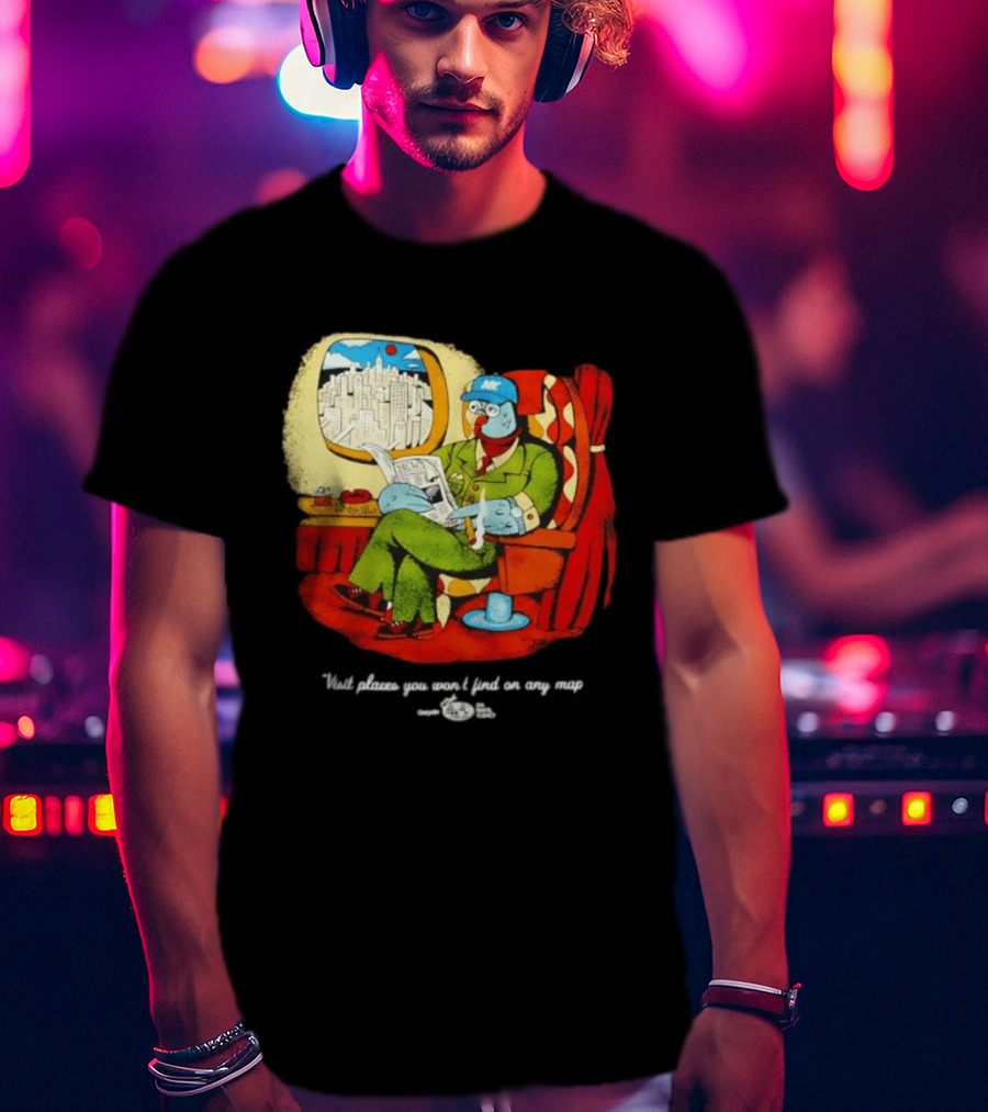 The Travel Agency Mile High Flyer Bird NY Visit Places You Won't Find On Any Map T-Shirt