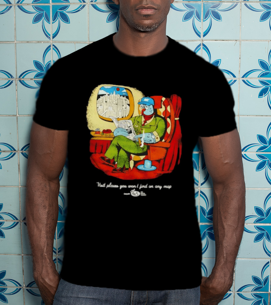 The Travel Agency Mile High Flyer Bird NY Visit Places You Won't Find On Any Map T-Shirt