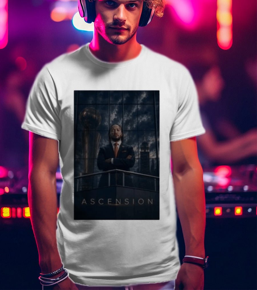 Ascension Jalen Brunson 2026 NBA Champs Trophy Victory Skyline T-Shirt