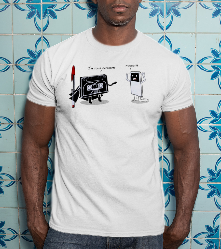 Cassette Tape Vader I'm Your Father IPod Noooo Pop Culture T-Shirt