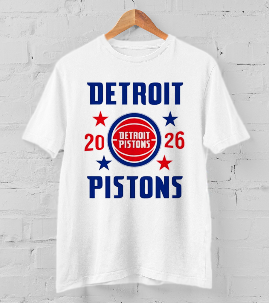 Detroit Pistons 2026 NBA Stars Team T-Shirt