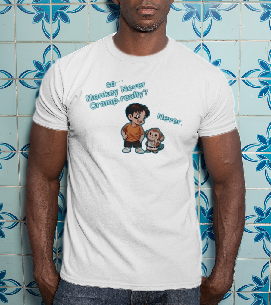 So Monkey Never Cramp Really Munenori Kawasaki Never T-Shirt