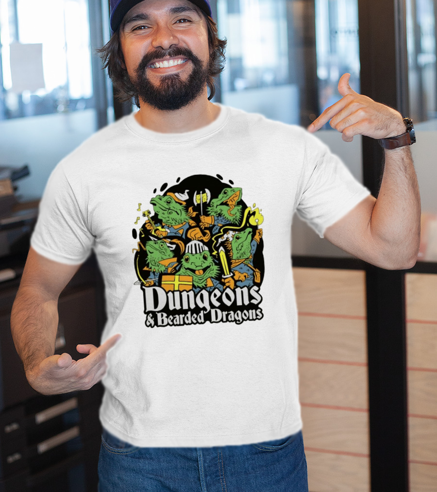Dungeons And Bearded Dragons Adventurers Party Fantasy Game T-Shirt