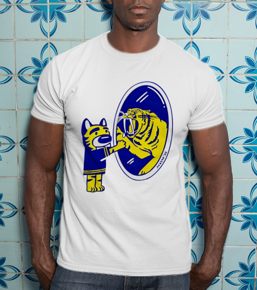 Gnash Predators Sabretooth Tiger Mirror Reflection T-Shirt