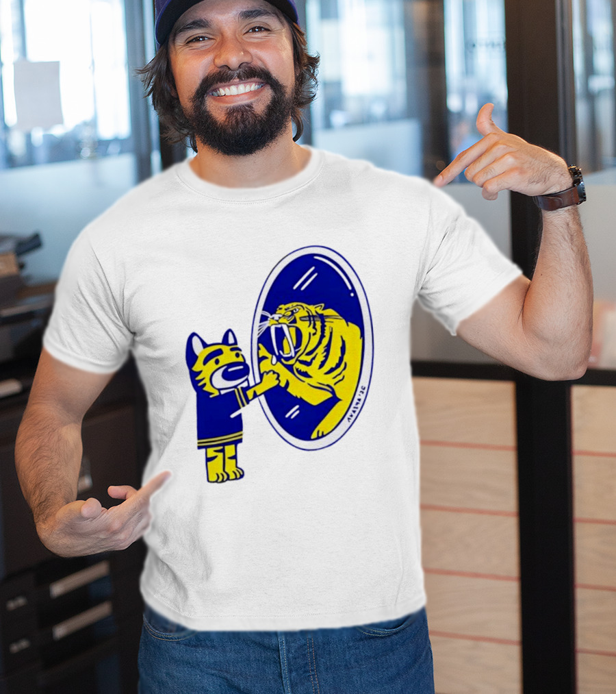 Gnash Predators Sabretooth Tiger Mirror Reflection T-Shirt