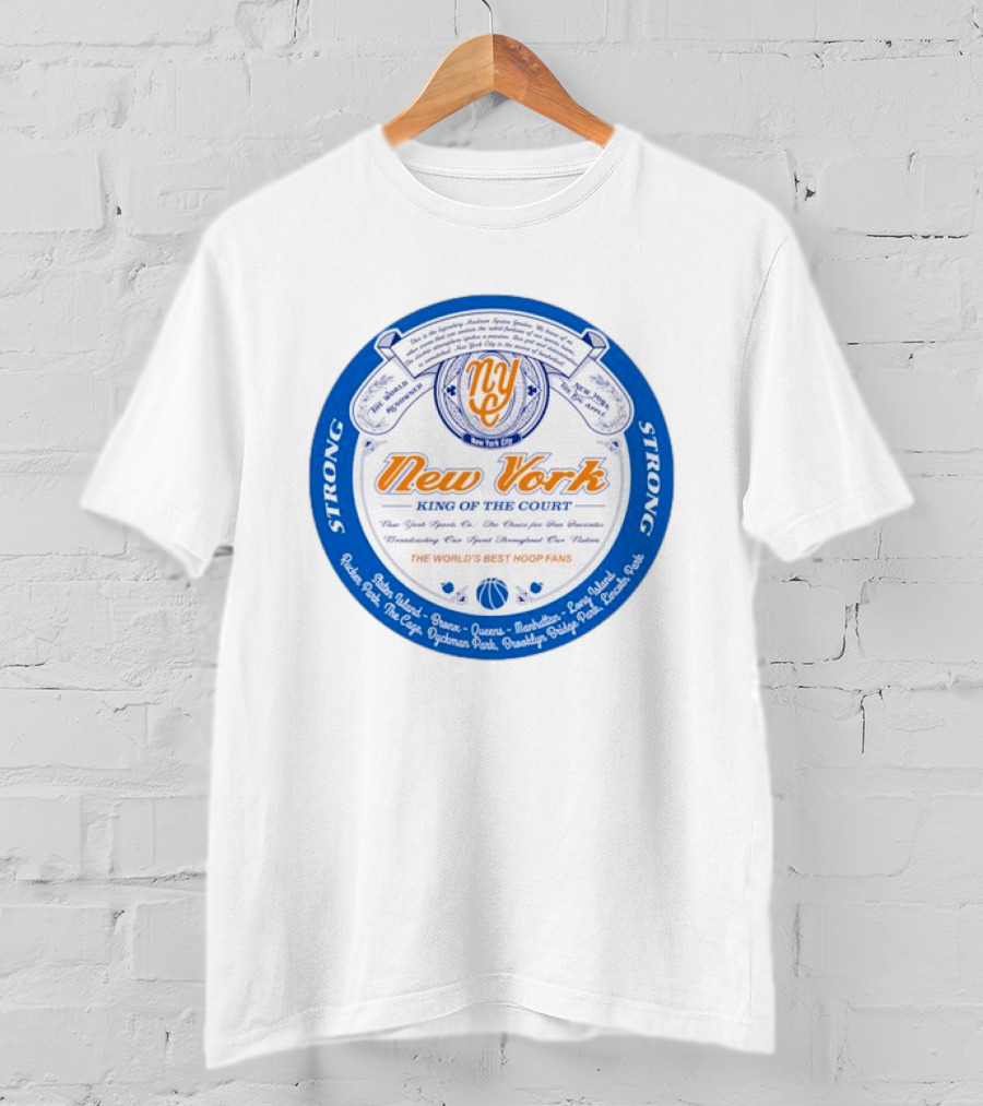 New York King Of The Court Basketball Club Madison Square Garden Sports T-Shirt