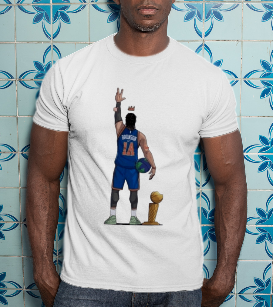Jalen Brunson 1a Ayooo Becky Trophy 2026 NBA Basketball Knicks Sports T-Shirt