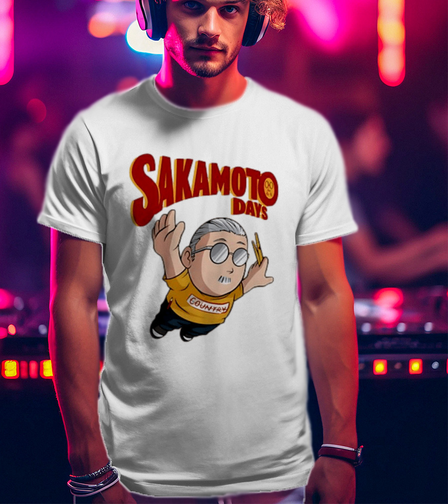 Sakamoto Days Country Super Mario Taro Sakamoto Floating T-Shirt