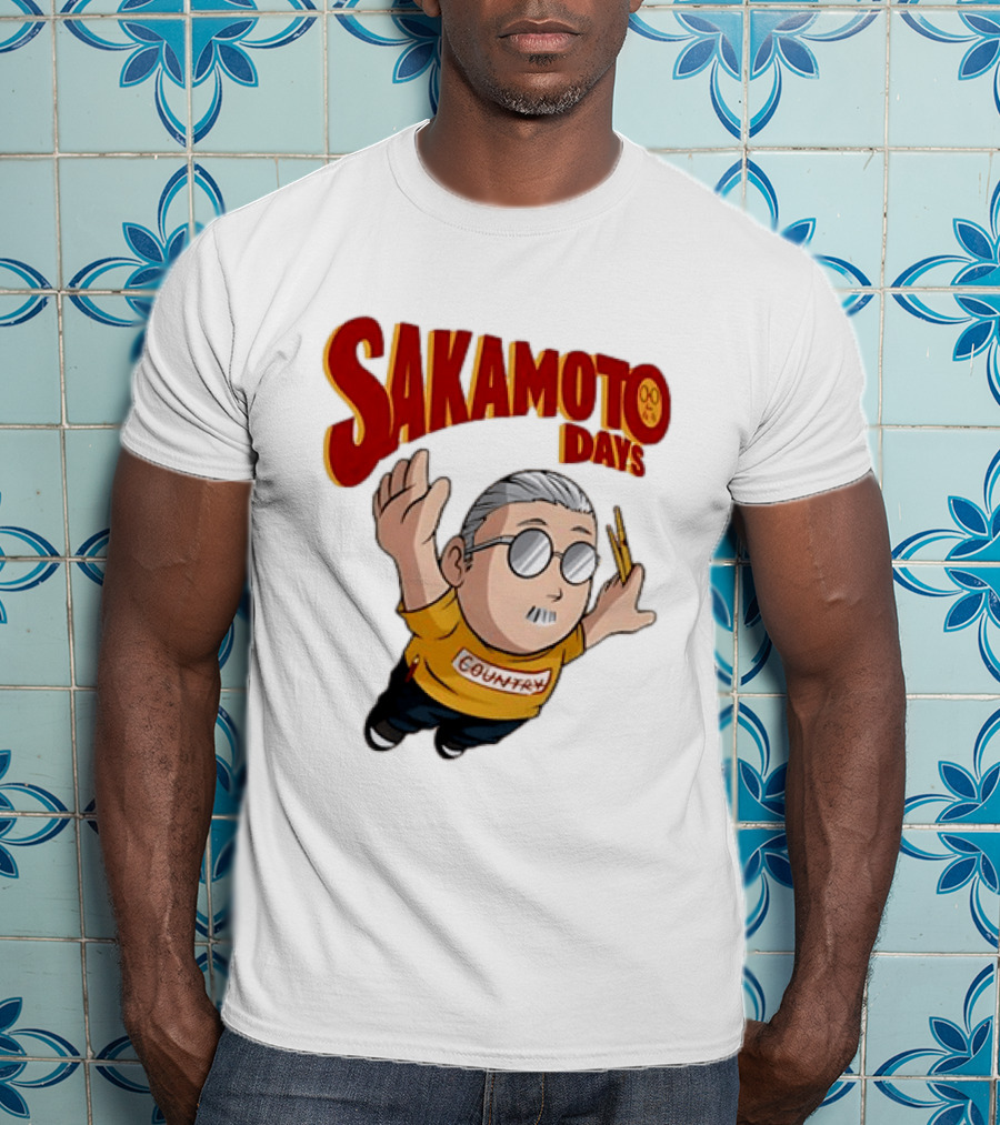 Sakamoto Days Country Super Mario Taro Sakamoto Floating T-Shirt