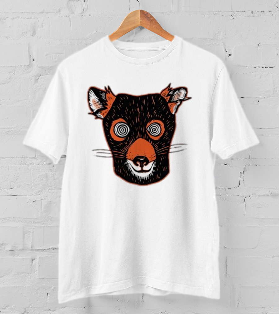 Tasmanian Devil Hypnotized Spiral Eyes Wildlife T-Shirt