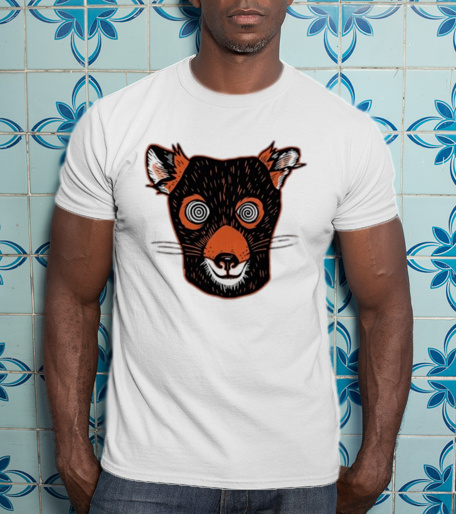 Tasmanian Devil Hypnotized Spiral Eyes Wildlife T-Shirt