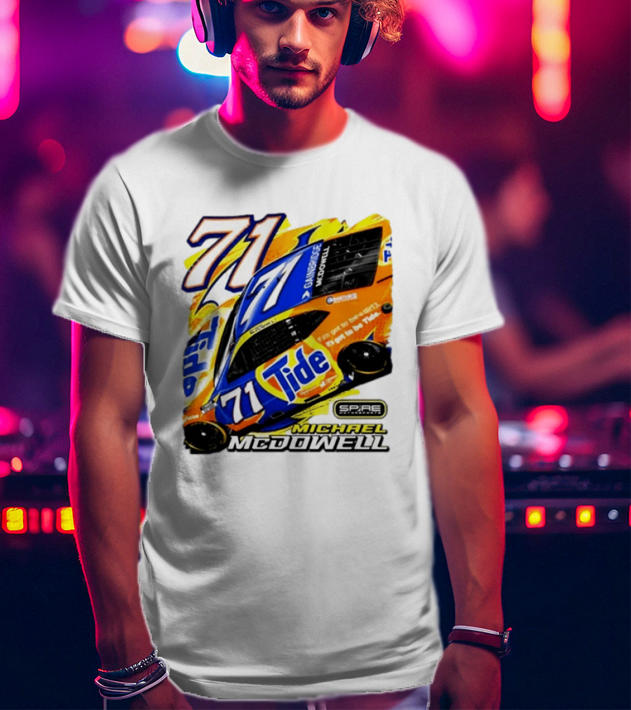 Michael McDowell Tide 71 NASCAR Racing Spire Motorsports Camry T-Shirt