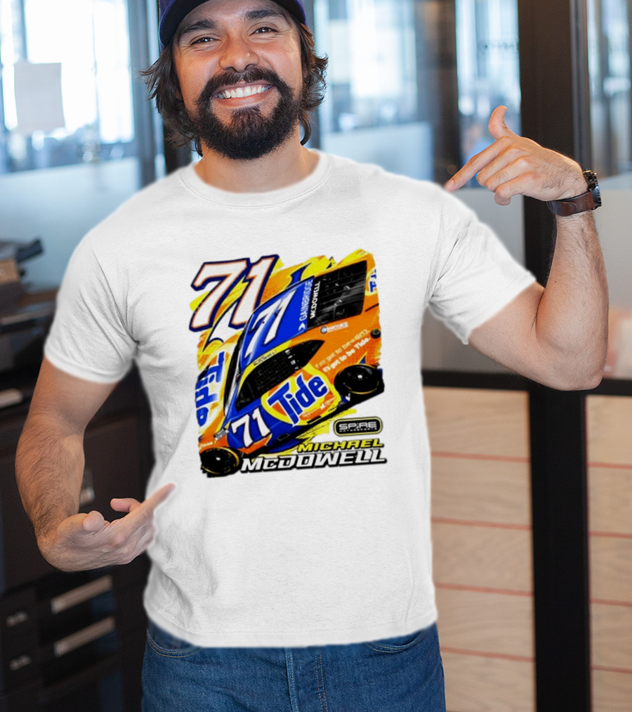 Michael McDowell Tide 71 NASCAR Racing Spire Motorsports Camry T-Shirt