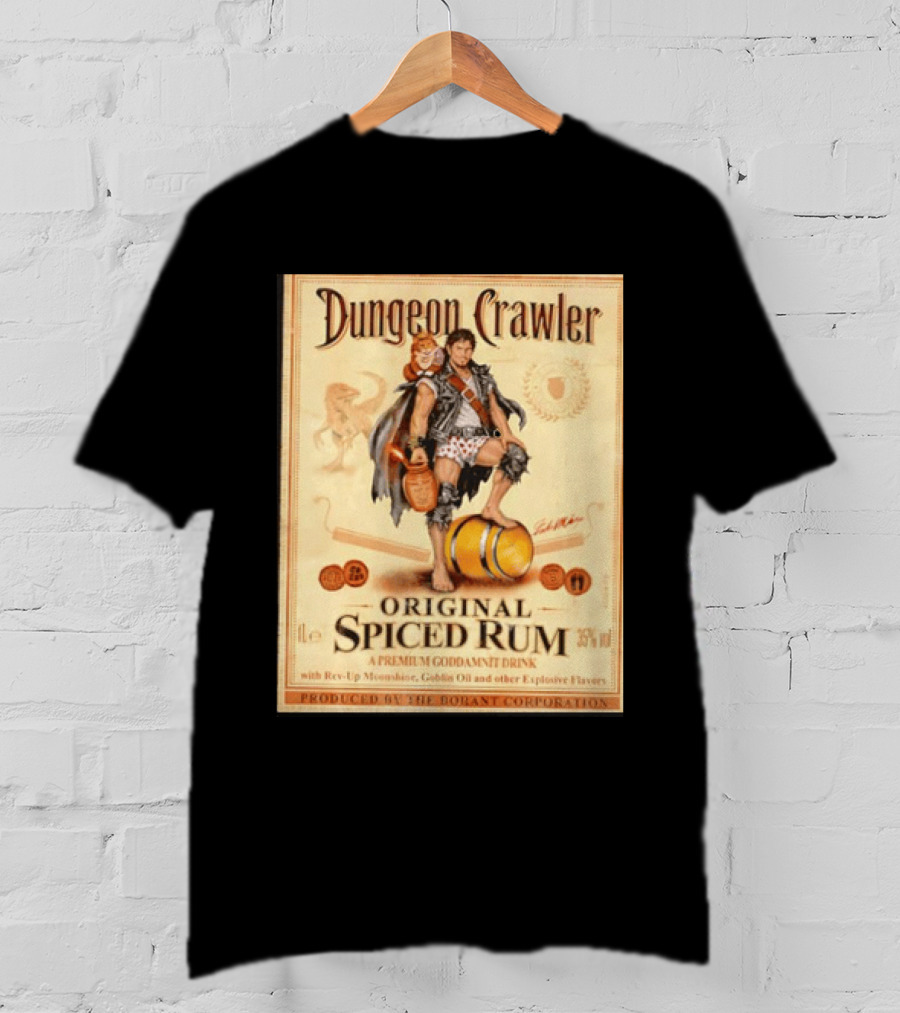 Dungeon Crawler Original Spiced Rum Borant Corporation Premium Drink T-Shirt