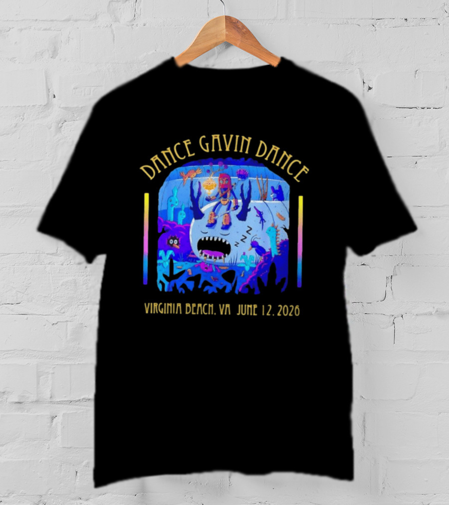 Dance Gavin Dance Underwater Virginia Beach VA June 12 2026 Concert Tour T-Shirt
