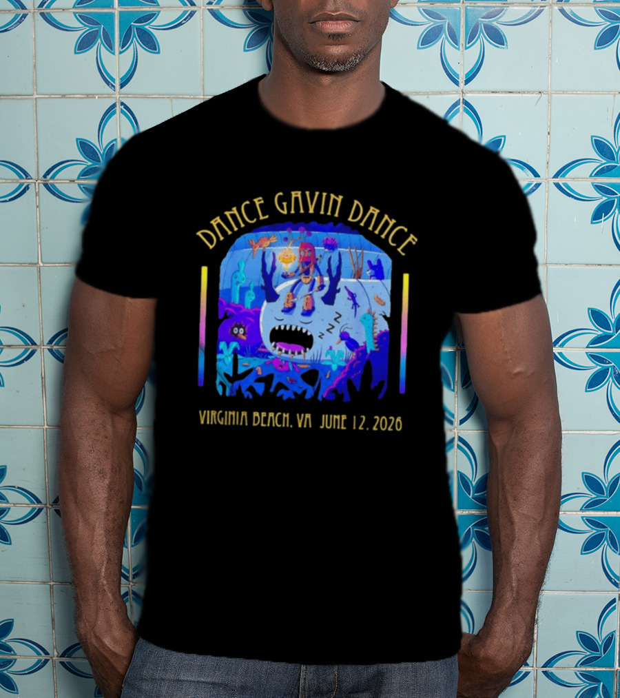 Dance Gavin Dance Underwater Virginia Beach VA June 12 2026 Concert Tour T-Shirt