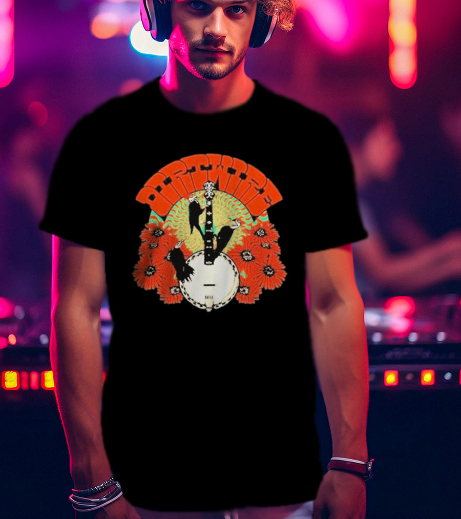 Dirtwire June 2026 Red Rocks Banjo And Crow Floral T-Shirt