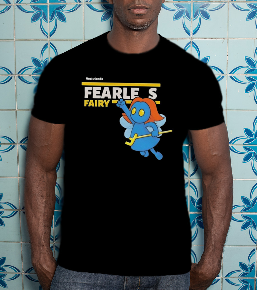 VeeFriends Fearless Fairy Bold Blue Character With Orange Hair T-Shirt