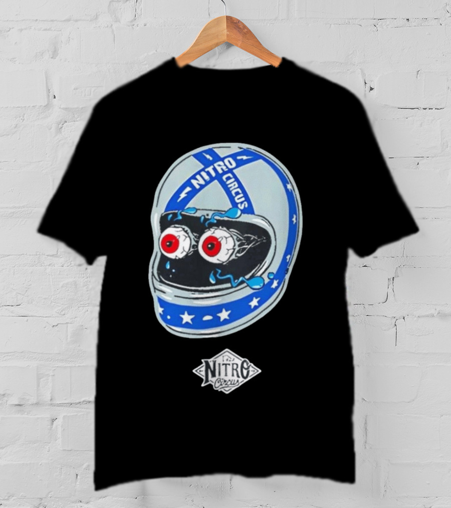 Nitro Circus Helmet Staring Eyeballs T-Shirt