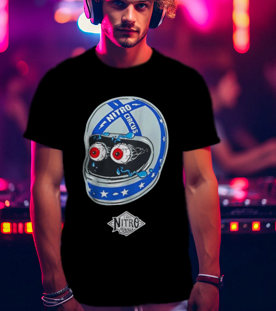 Nitro Circus Helmet Staring Eyeballs T-Shirt