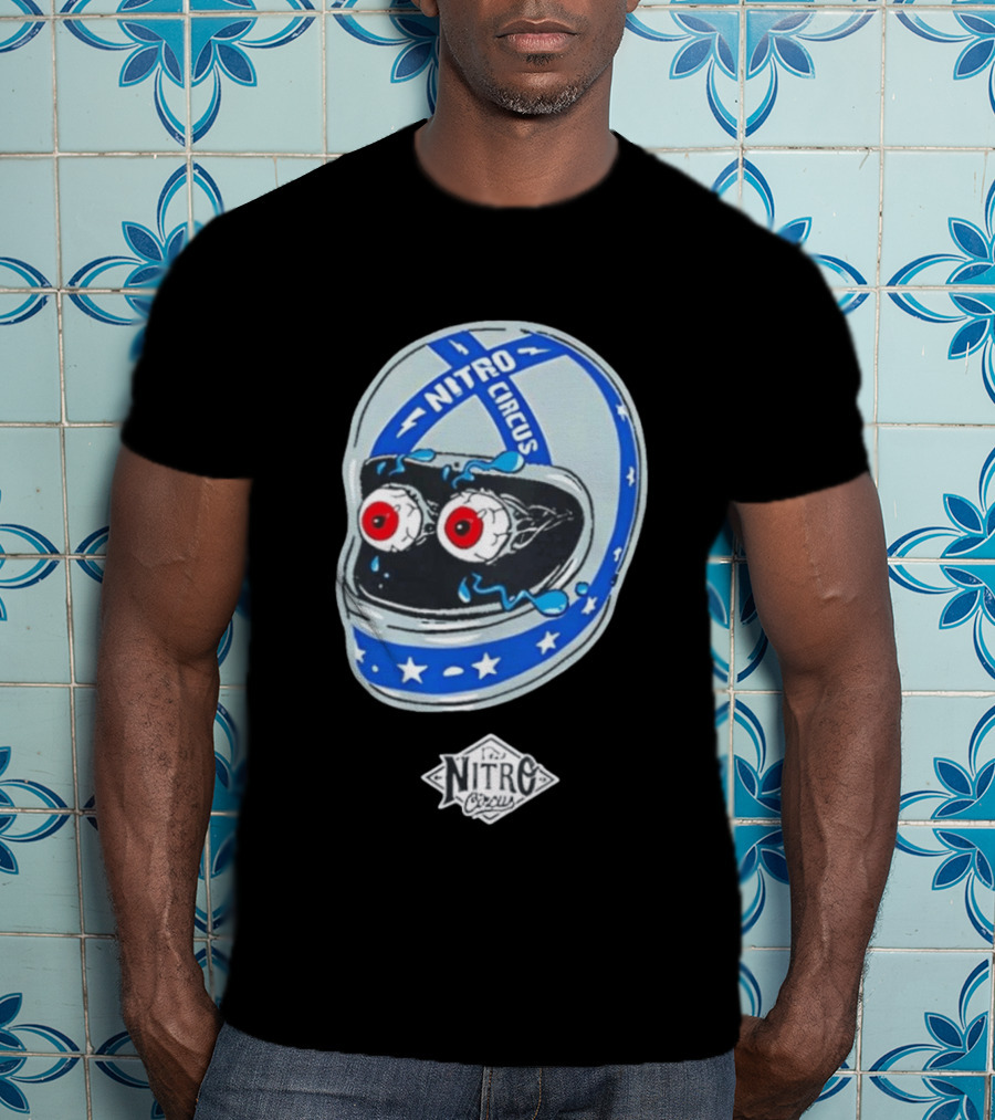 Nitro Circus Helmet Staring Eyeballs T-Shirt