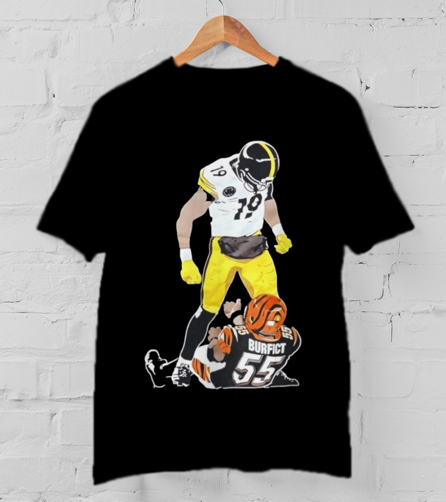 Pittsburgh Steelers JuJu Smith Schuster Over Vontaze Burfict NFL Highlight T-Shirt