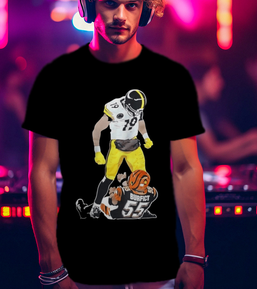 Pittsburgh Steelers JuJu Smith Schuster Over Vontaze Burfict NFL Highlight T-Shirt