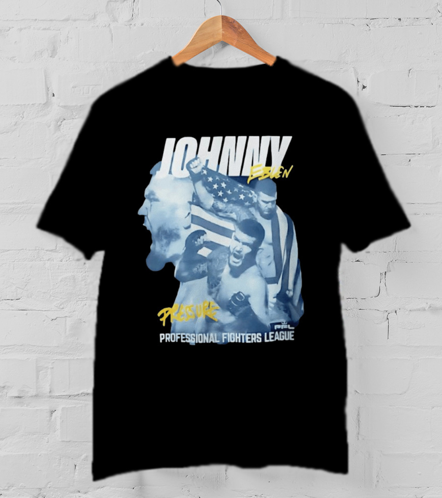 Johnny Eblen Pressure Professional Fighters League PFL American Flag T-Shirt