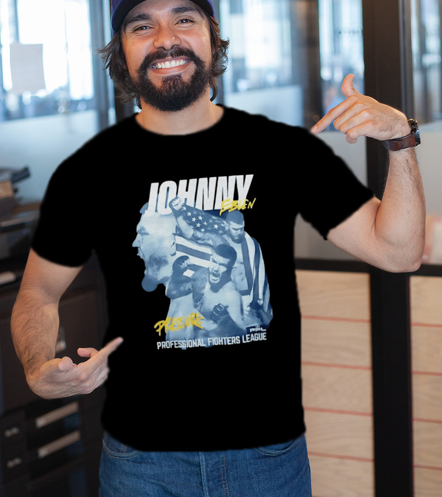 Johnny Eblen Pressure Professional Fighters League PFL American Flag T-Shirt