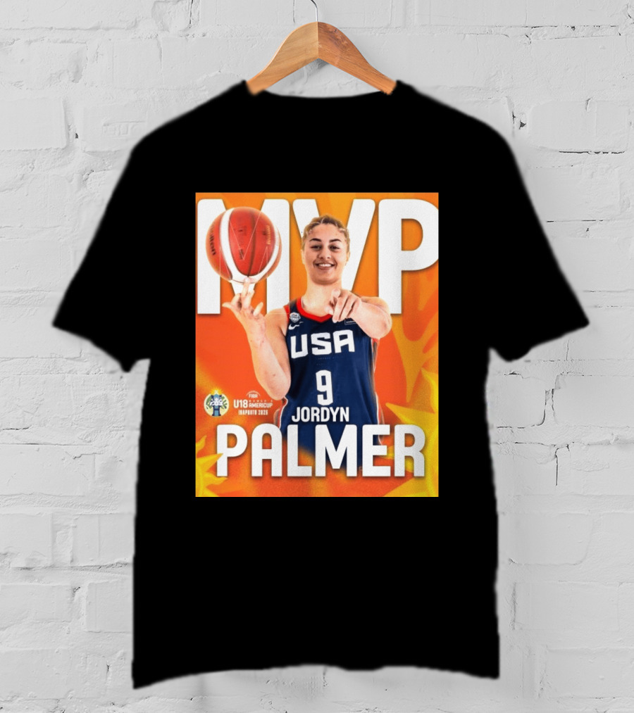 USA Basketball Jordyn Palmer MVP FIBA U18 Women's AmeriCup 2026 T-Shirt