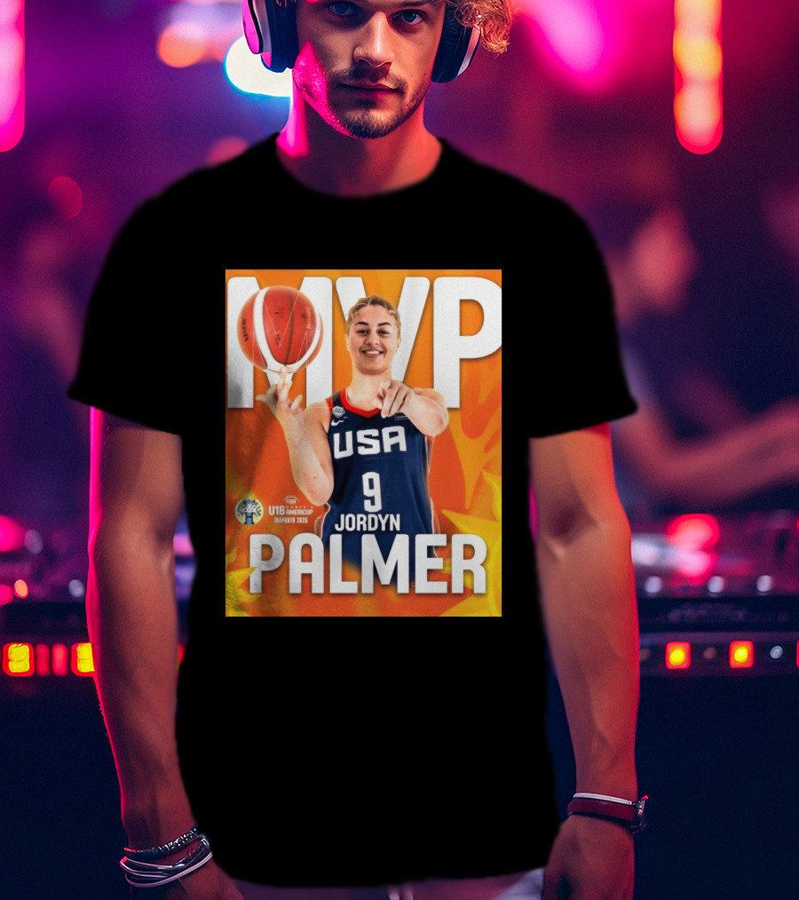 USA Basketball Jordyn Palmer MVP FIBA U18 Women's AmeriCup 2026 T-Shirt