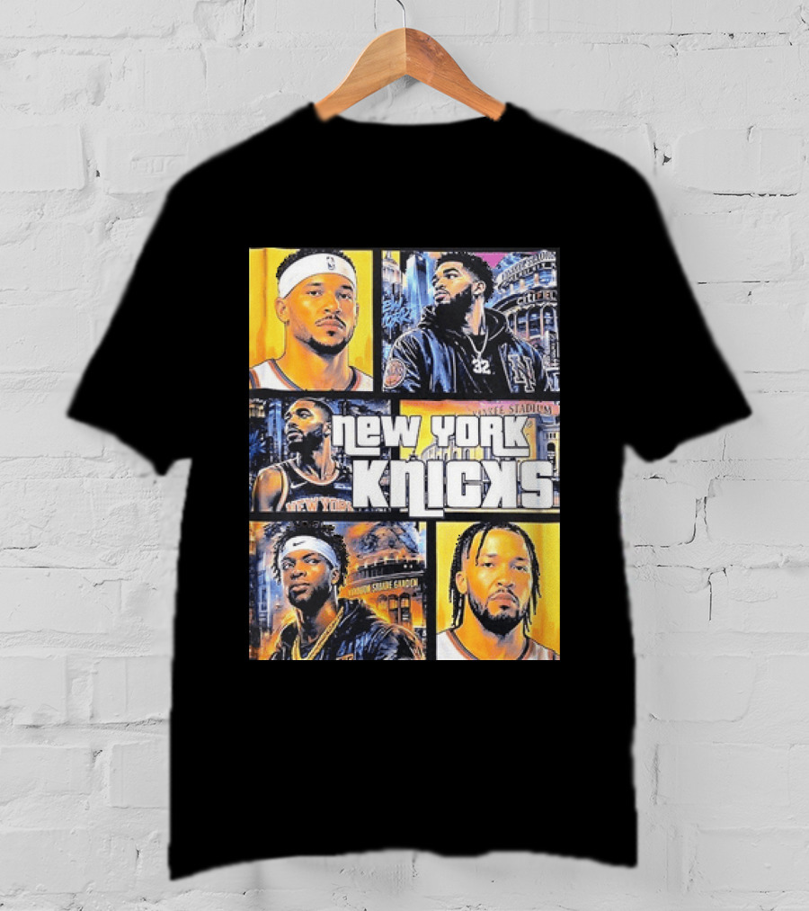 Josh Hart Karl Anthony Towns Mikal Bridges Julius Randle Jalen Brunson New York Knicks Yankee Stadium Madison Square Garden T-Shirt