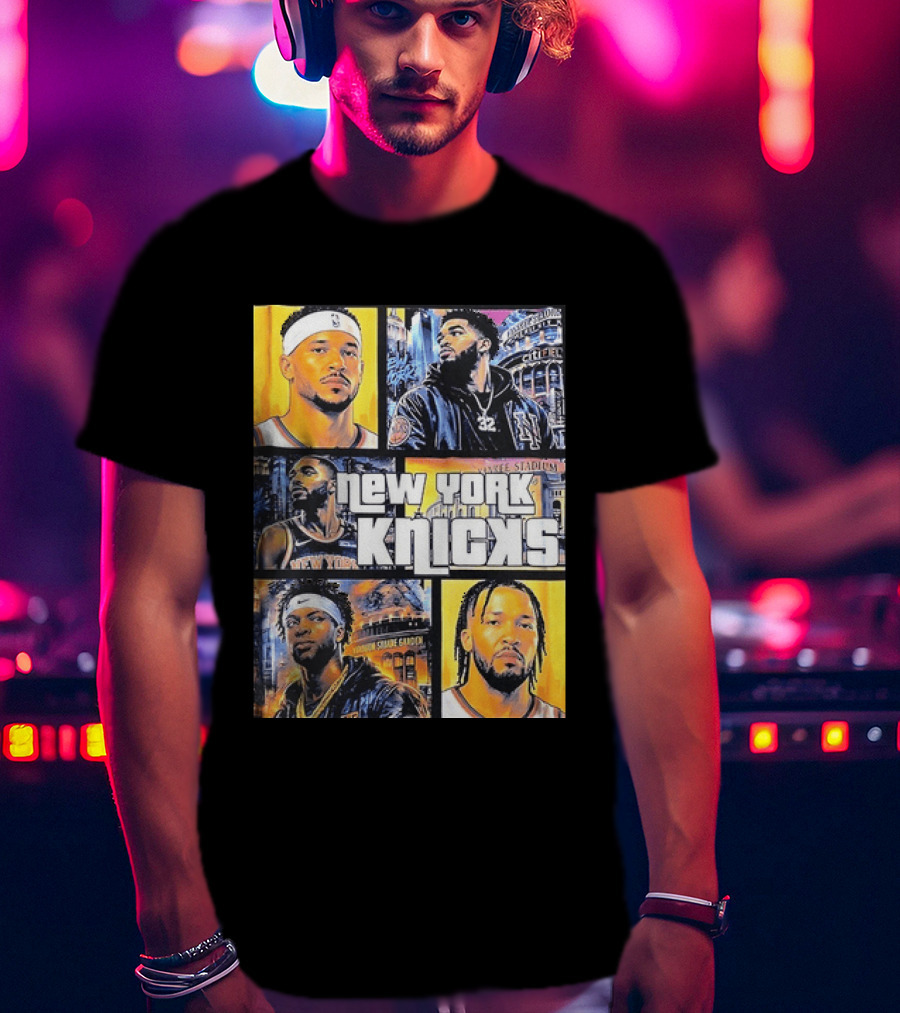 Josh Hart Karl Anthony Towns Mikal Bridges Julius Randle Jalen Brunson New York Knicks Yankee Stadium Madison Square Garden T-Shirt