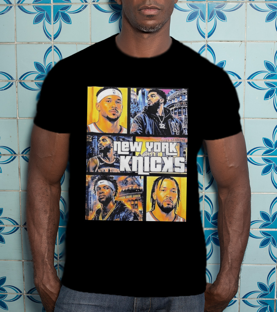 Josh Hart Karl Anthony Towns Mikal Bridges Julius Randle Jalen Brunson New York Knicks Yankee Stadium Madison Square Garden T-Shirt